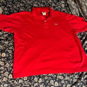 Lacoste Men's Vibrant Red Polo Shirt